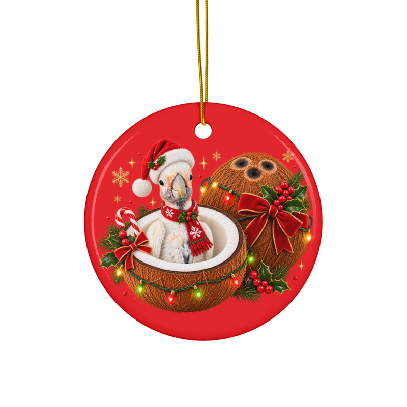 Coconut Ceramic ornament